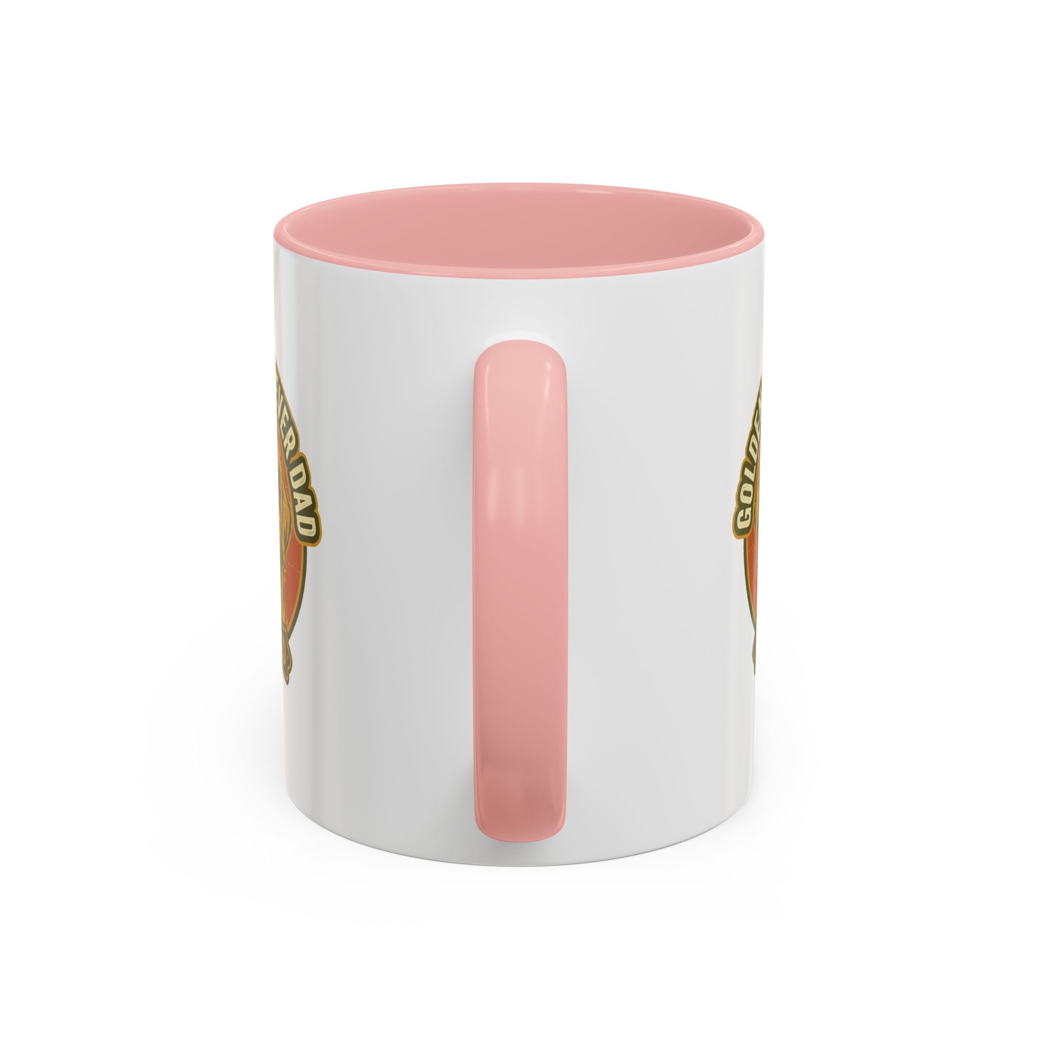 Funny Golden Retriever Dad Coffee Mug — "Certified" Dog Dad Accent Mug