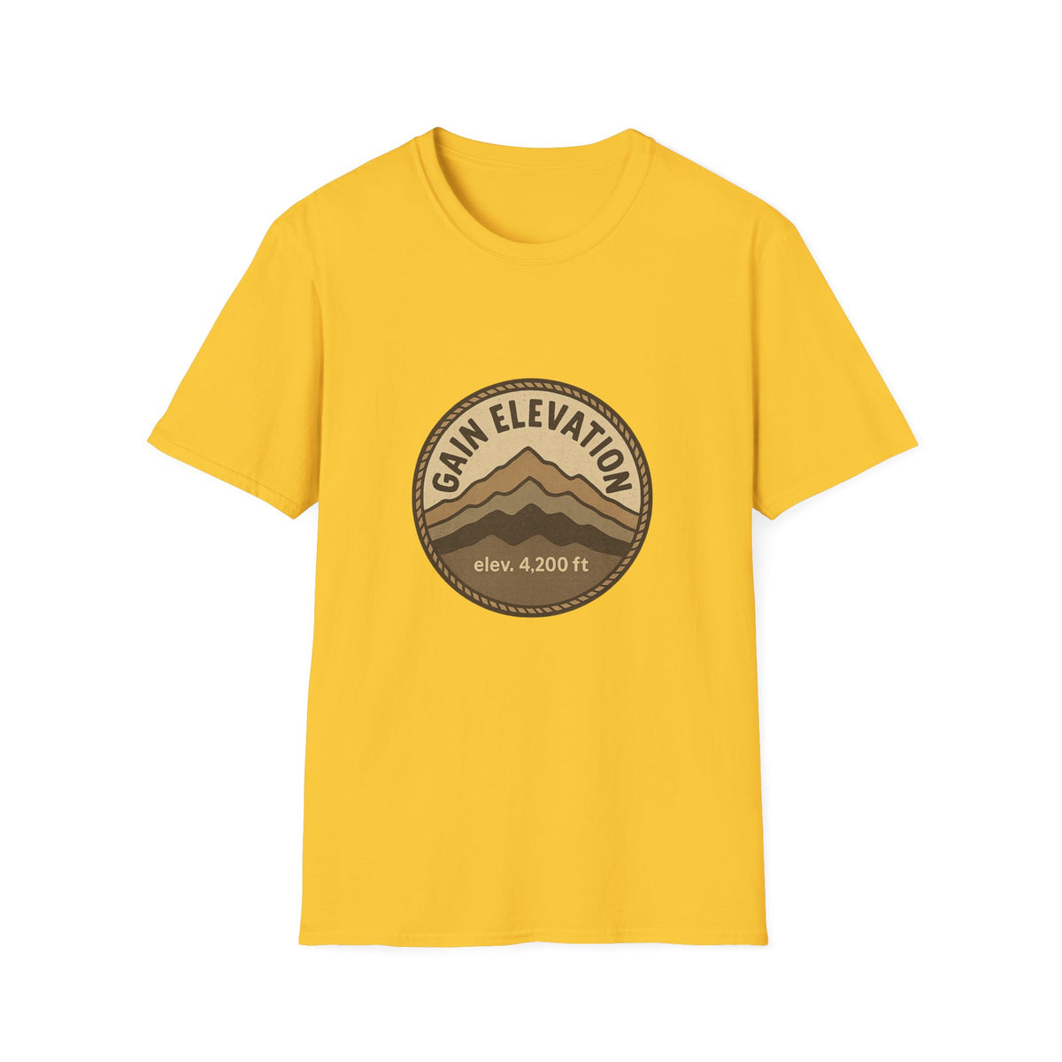 Mountain Elevation Badge T‑Shirt — Vintage Outdoor Adventure Tee - Trending Now - August 2026