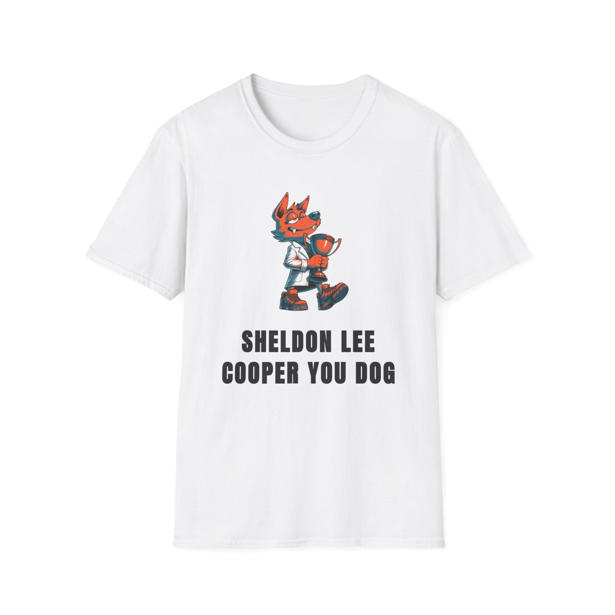 Cute Red Fox Graphic T-Shirt — "Sheldon Lee Cooper You Dog" - Trending Now - September 2026