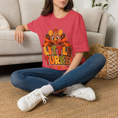 Little Turkey T‑Shirt – Cute Thanksgiving Kids & Family Tee