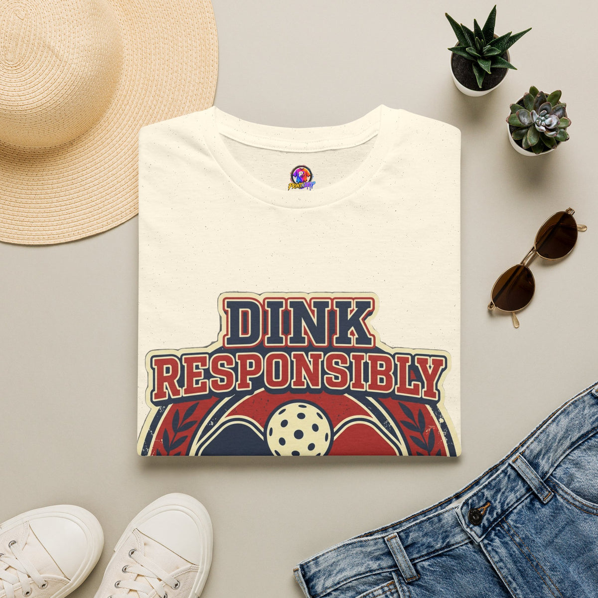 Pickleball T‑Shirt — "Dink Responsibly" Vintage Pickleball Club Tee