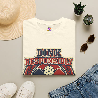 Pickleball T‑Shirt — "Dink Responsibly" Vintage Pickleball Club Tee