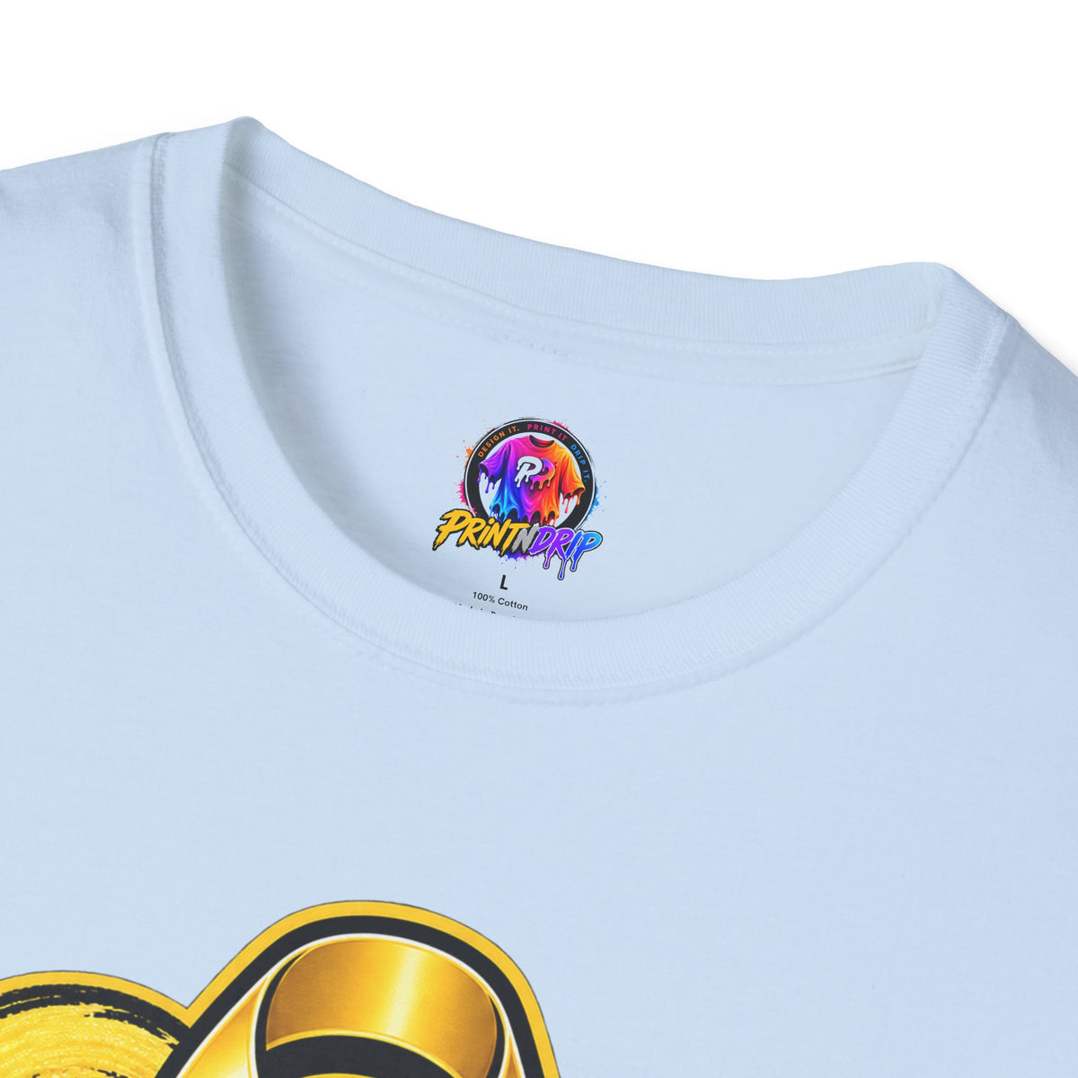 Gold September T-Shirt — Childhood Cancer Awareness Ribbon Tee