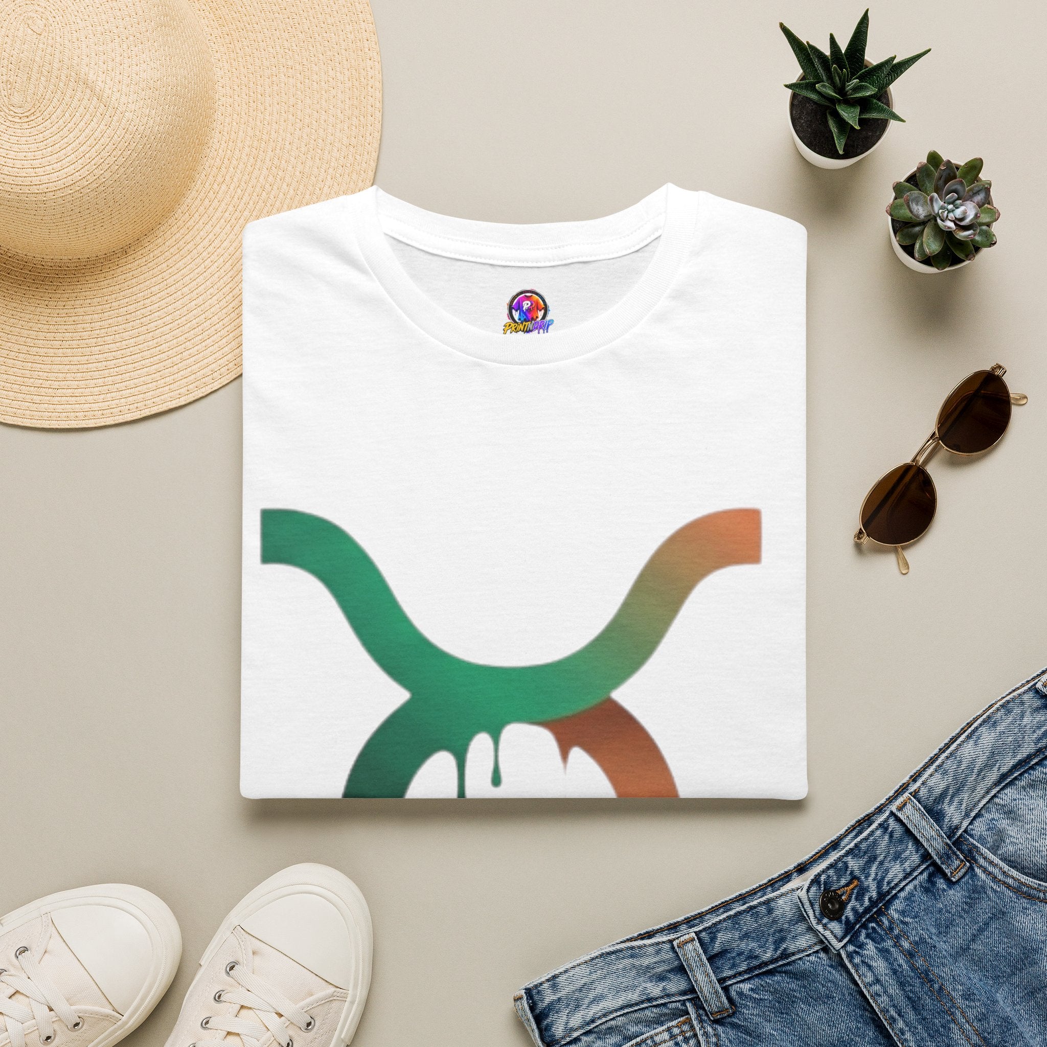 Taurus Drip Graphic Tee — Rainbow Zodiac Bull Shirt