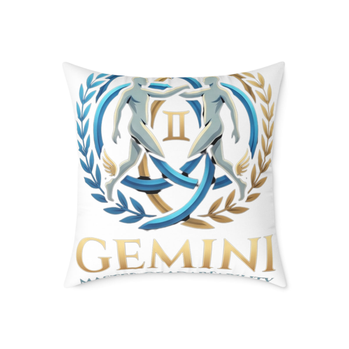Gemini Zodiac Master Of Adaptability Square Poly Canvas Pillow