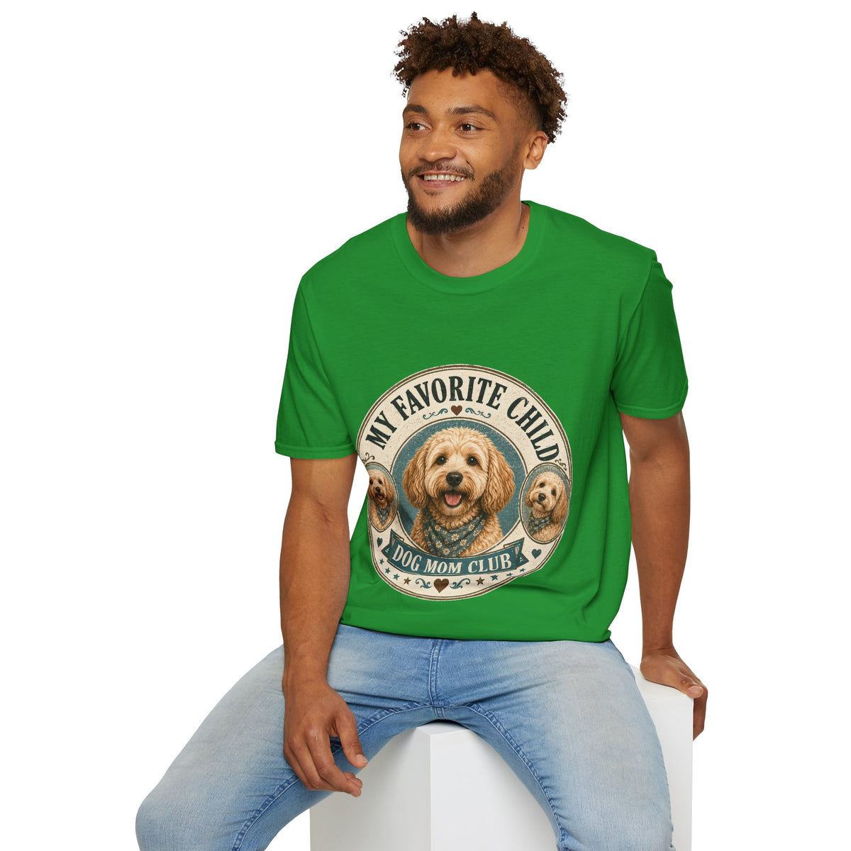 Dog Mom T-Shirt — "My Favorite Child" Cute Goldendoodle Graphic Tee