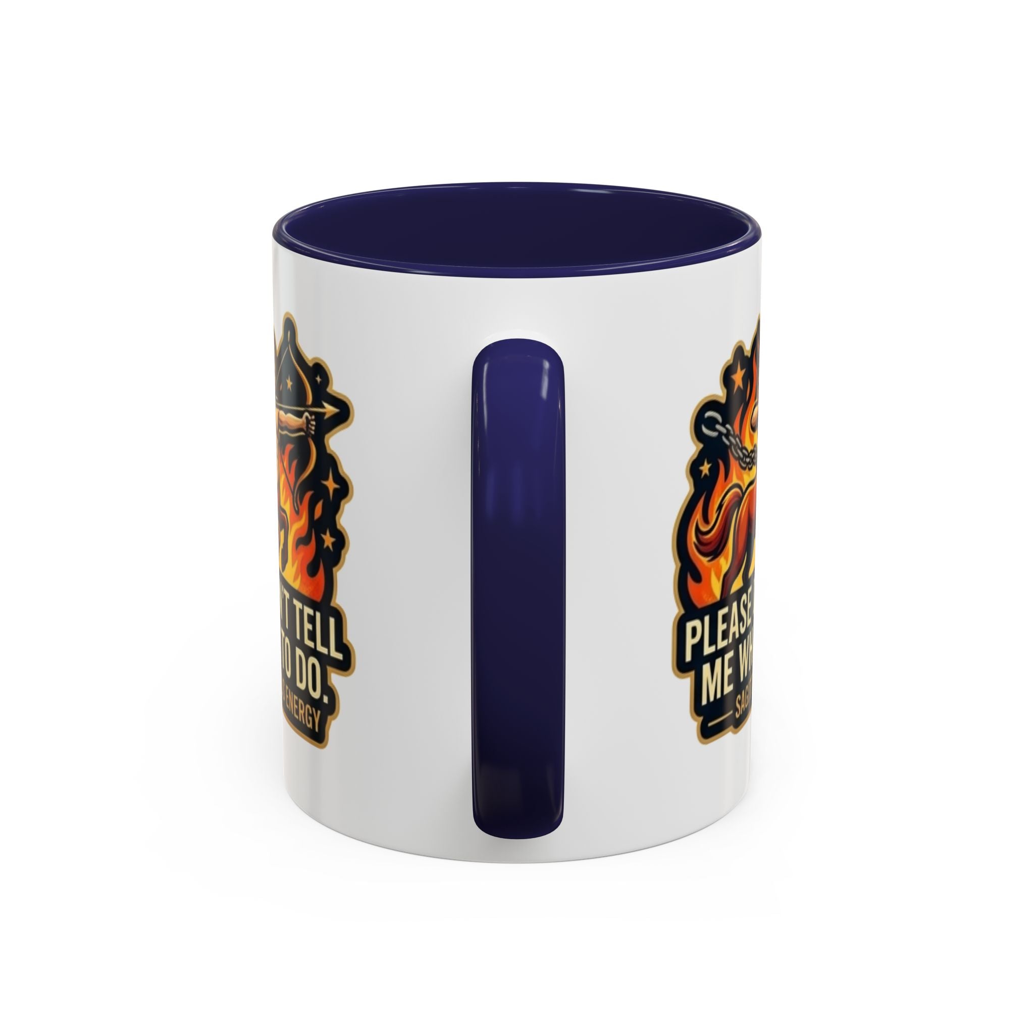 Sagittarius Coffee Mug — "Please Don't Tell Me What To Do" Zodiac Accent Mug (11/15oz)