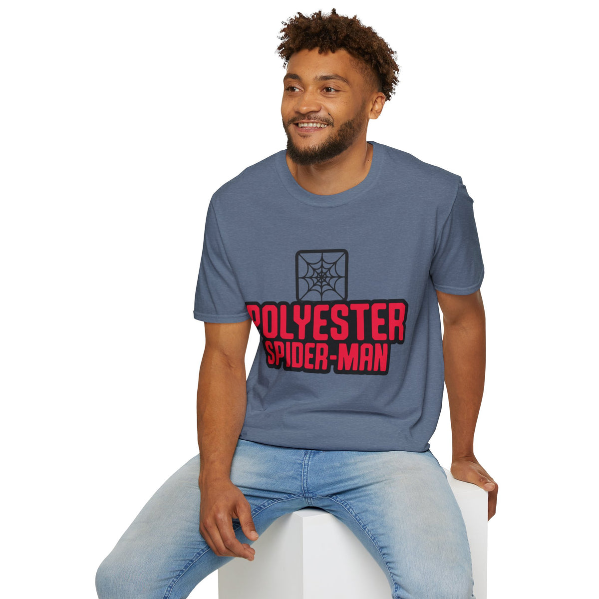 Spider-Man Polyester Graphic Tee — Bold Retro Logo Spiderweb T-Shirt - Trending Now - August 2026