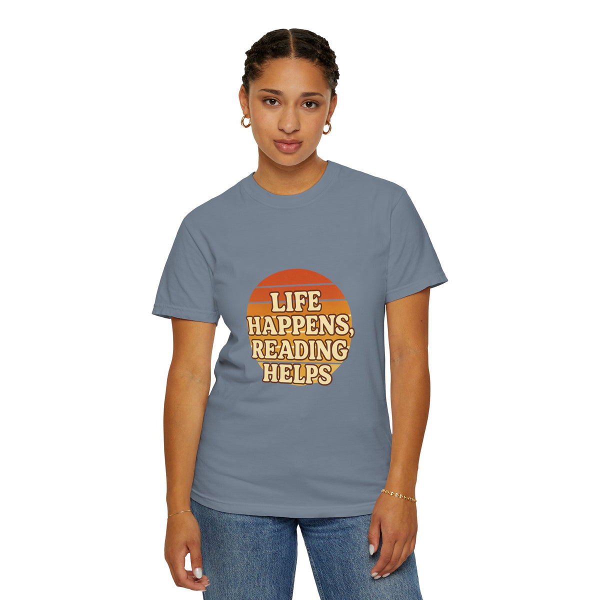 Reading Helps T-Shirt — "Life Happens, Reading Helps" Retro Book Tee - Trending Now - October 2026