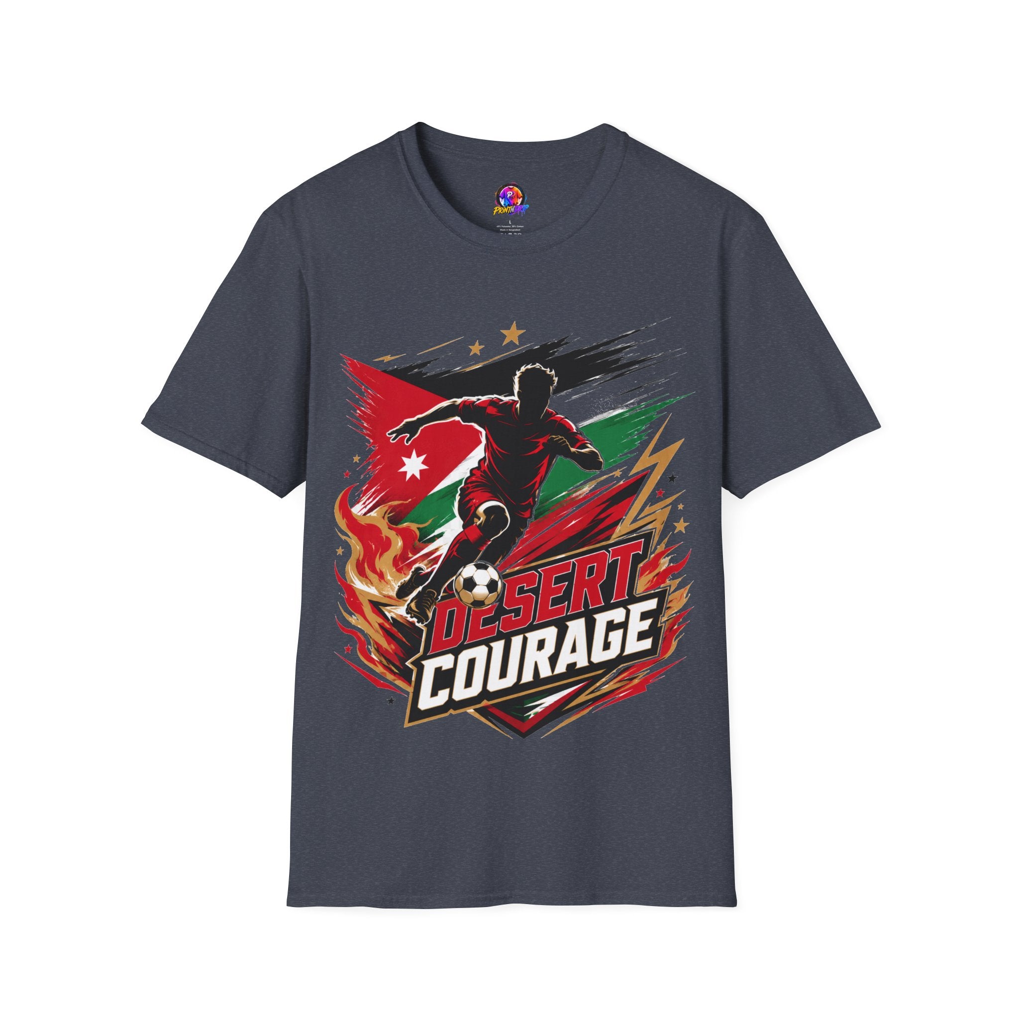 Jordan Soccer T‑Shirt — Desert Courage Flag Design