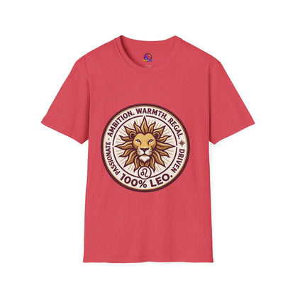 Leo Zodiac Lion T-Shirt — Ambition, Warmth & Regal Pride Graphic Tee