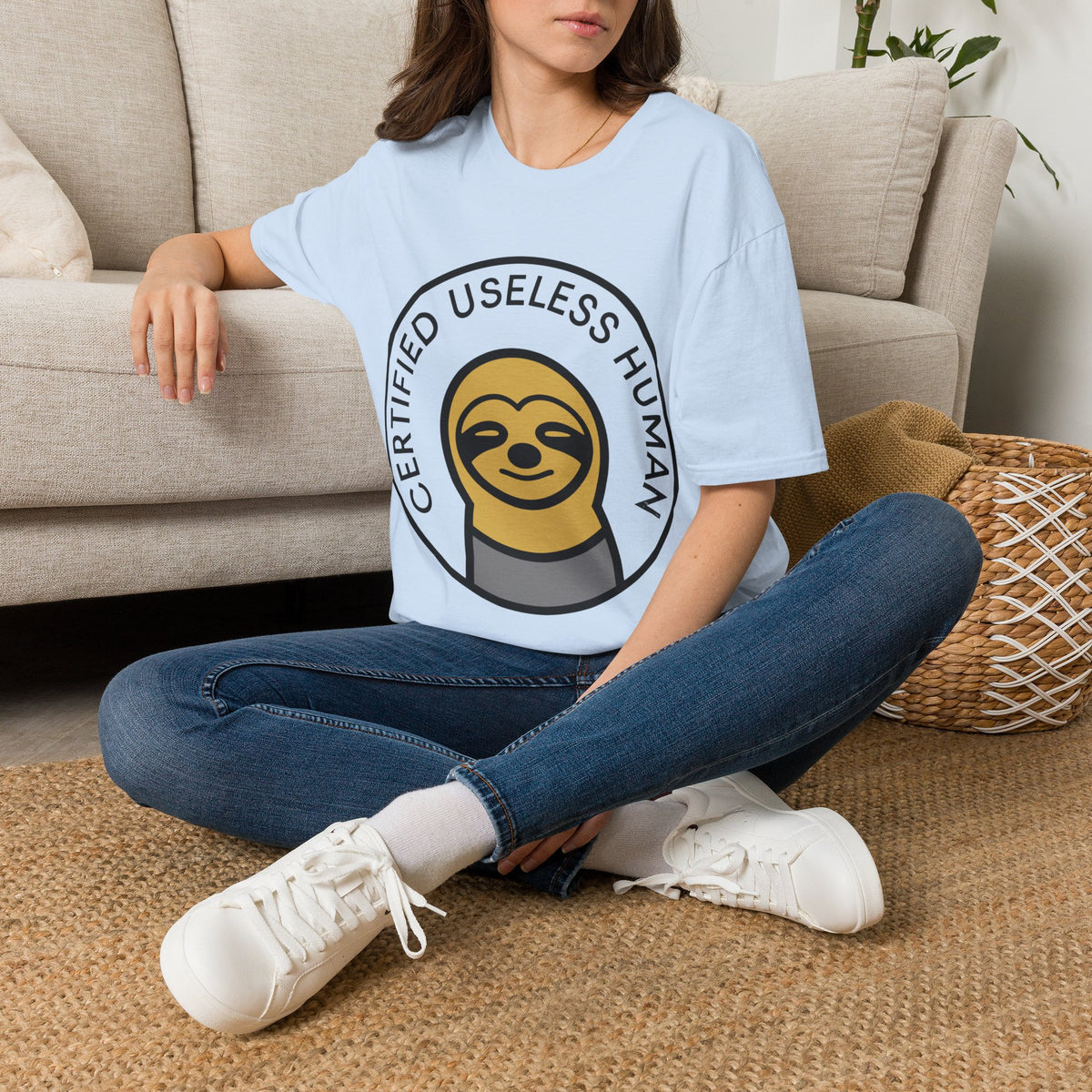Certified Useless Human Sloth T-Shirt — Funny Lazy Sloth Graphic Tee - Trending Now - August 2026