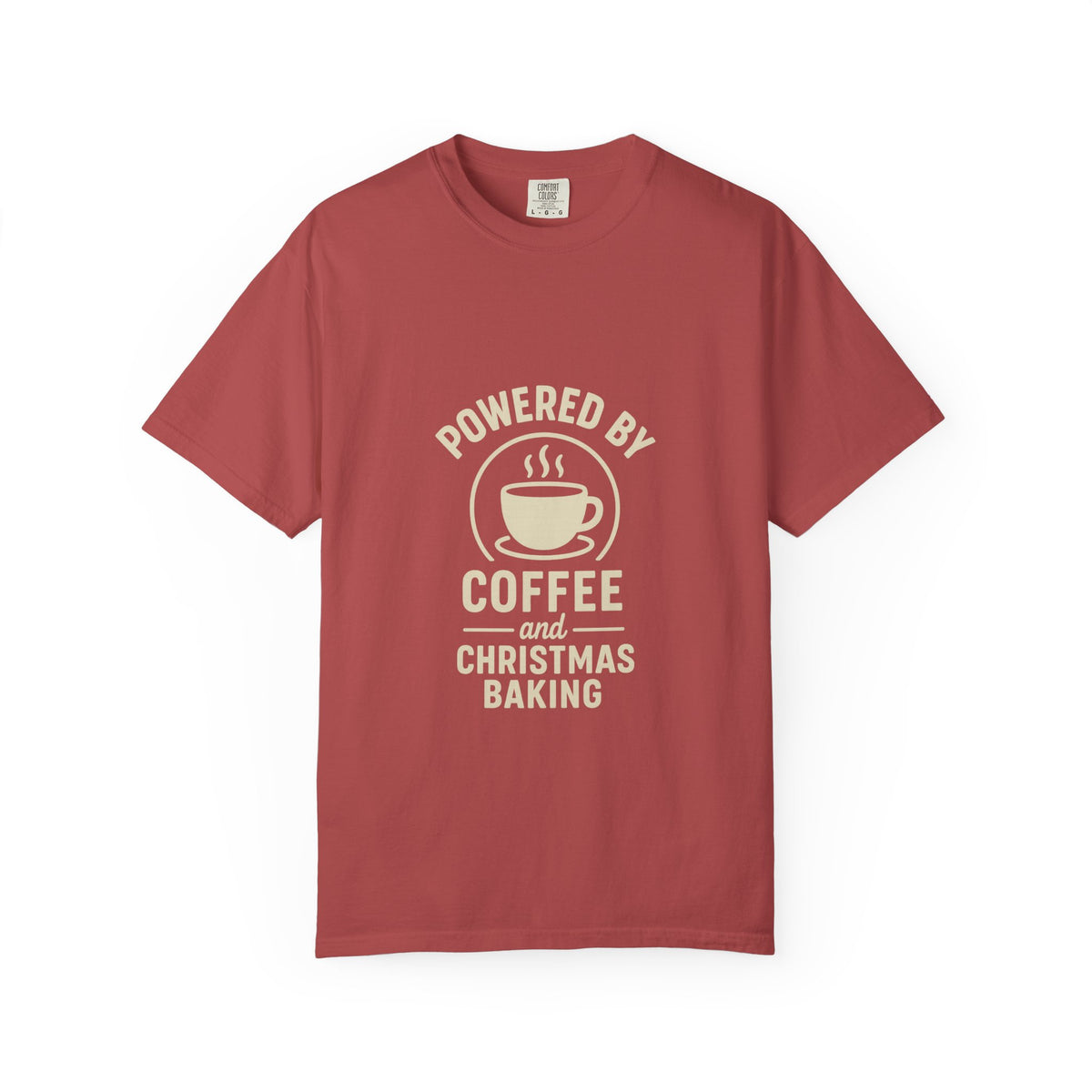 Christmas Baking T-Shirt — "Powered by Coffee and Christmas Baking"- Trending Now - October 2026