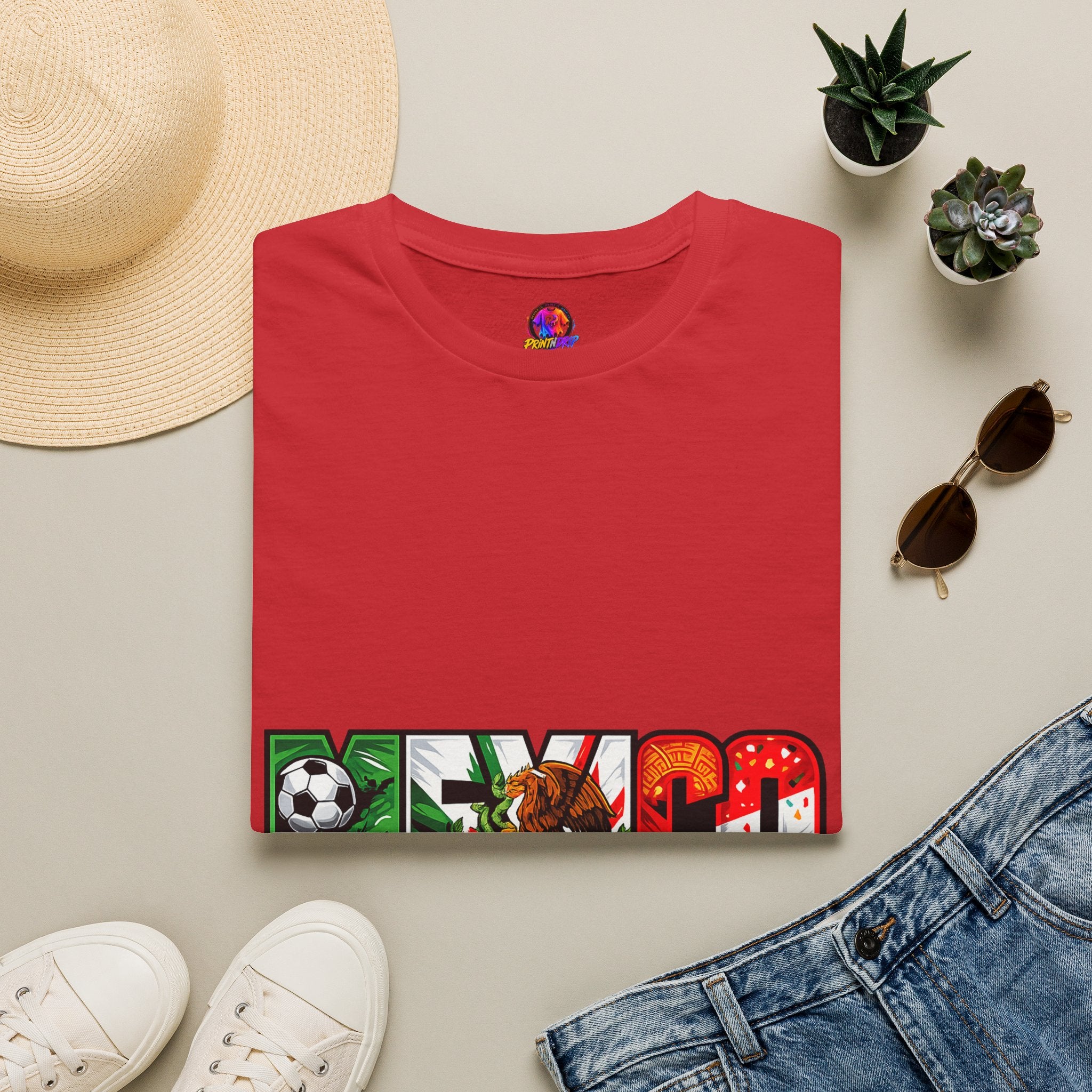 Mexico Soccer T-Shirt — Mexican Flag Football Pride Tee