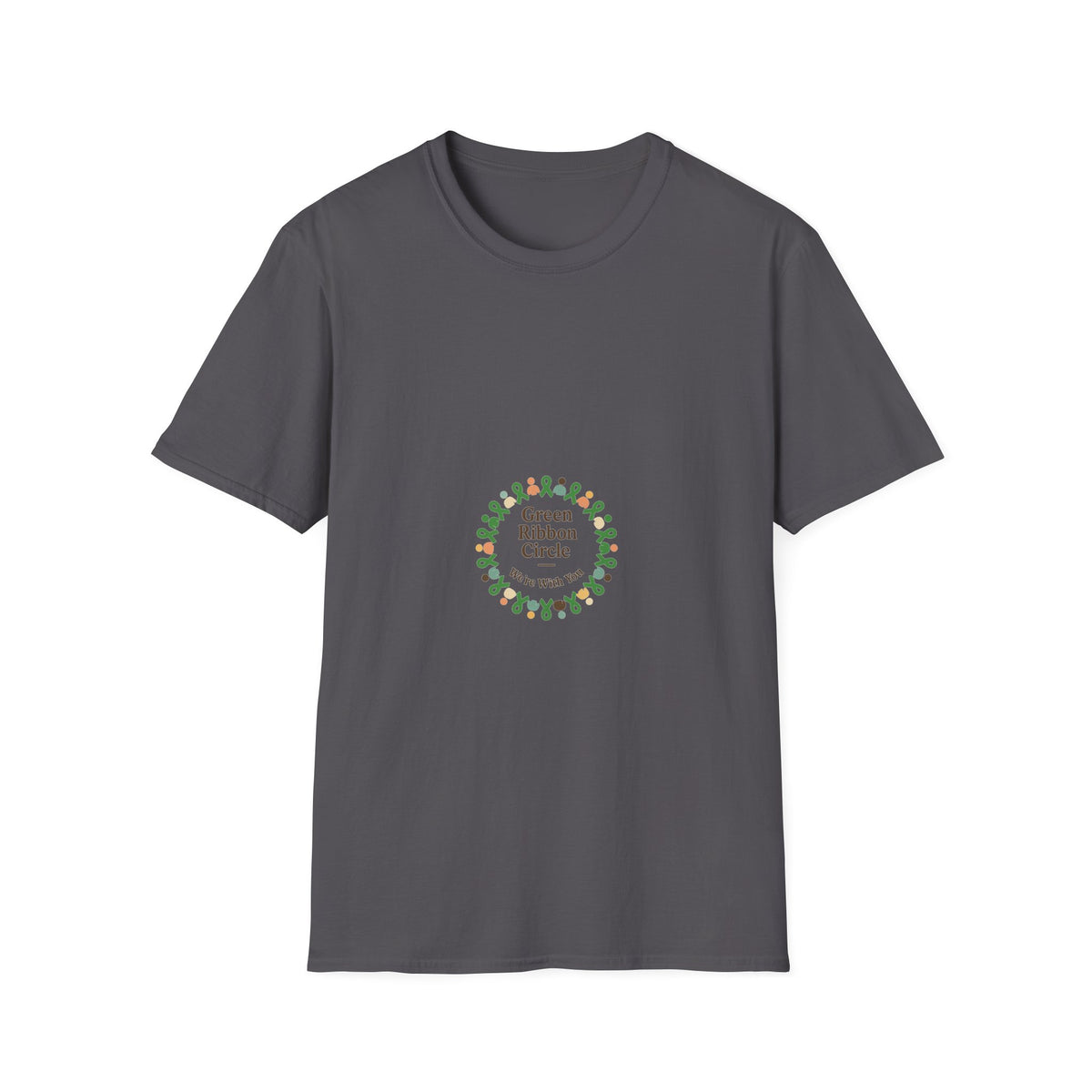 Green Ribbon Circle T-Shirt — Awareness Support Tee - Trending Now - October 2026