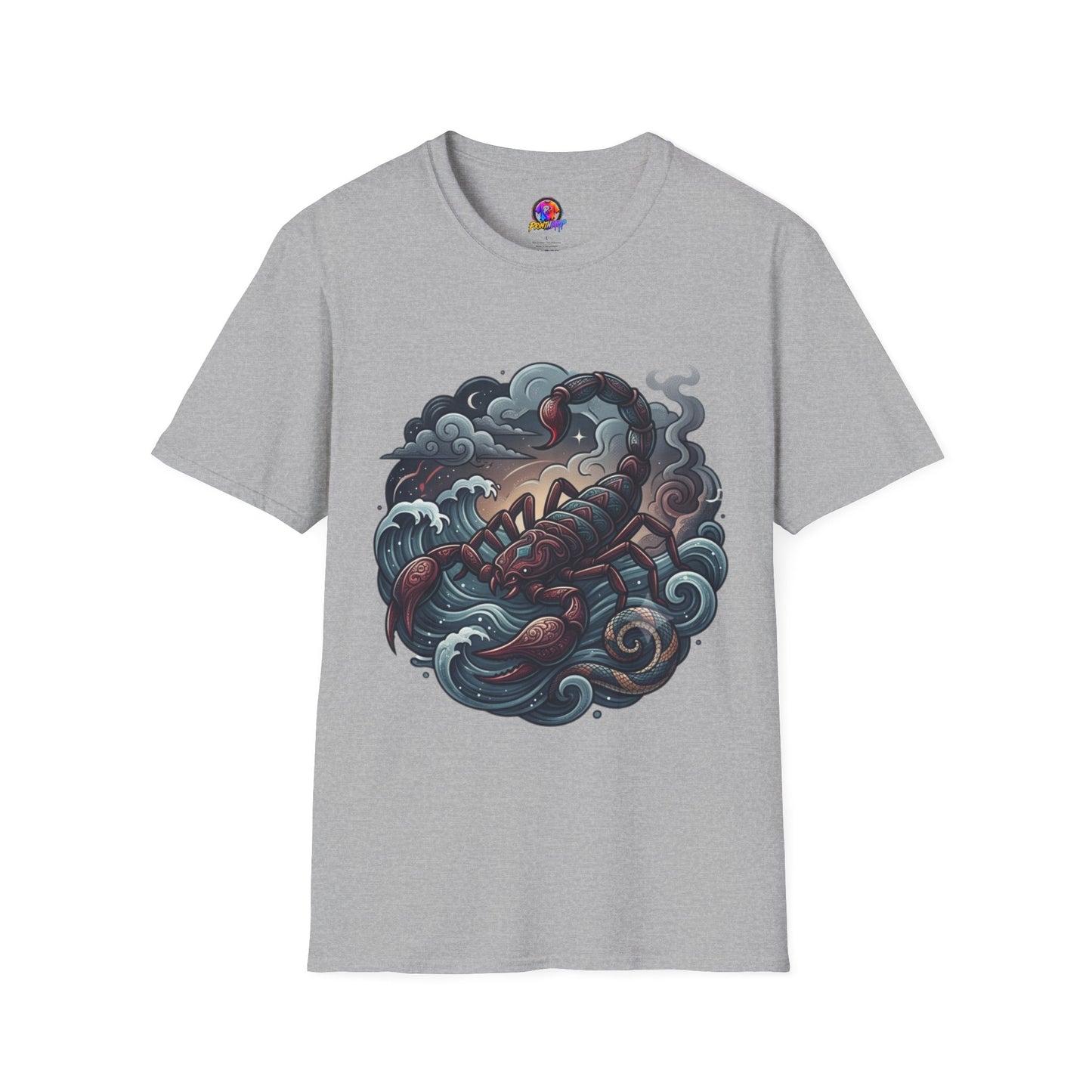 Scorpion Wave T-Shirt — Nautical Tattoo-Inspired Sea Scorpion Design