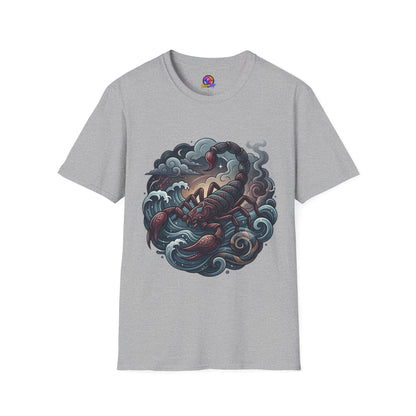 Scorpion Wave T-Shirt — Nautical Tattoo-Inspired Sea Scorpion Design