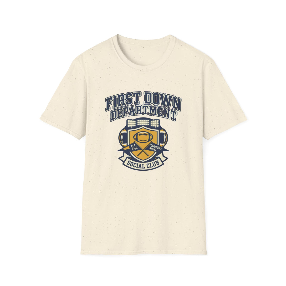 First Down Department Football Crewneck T-Shirt - Trending Now - August 2026