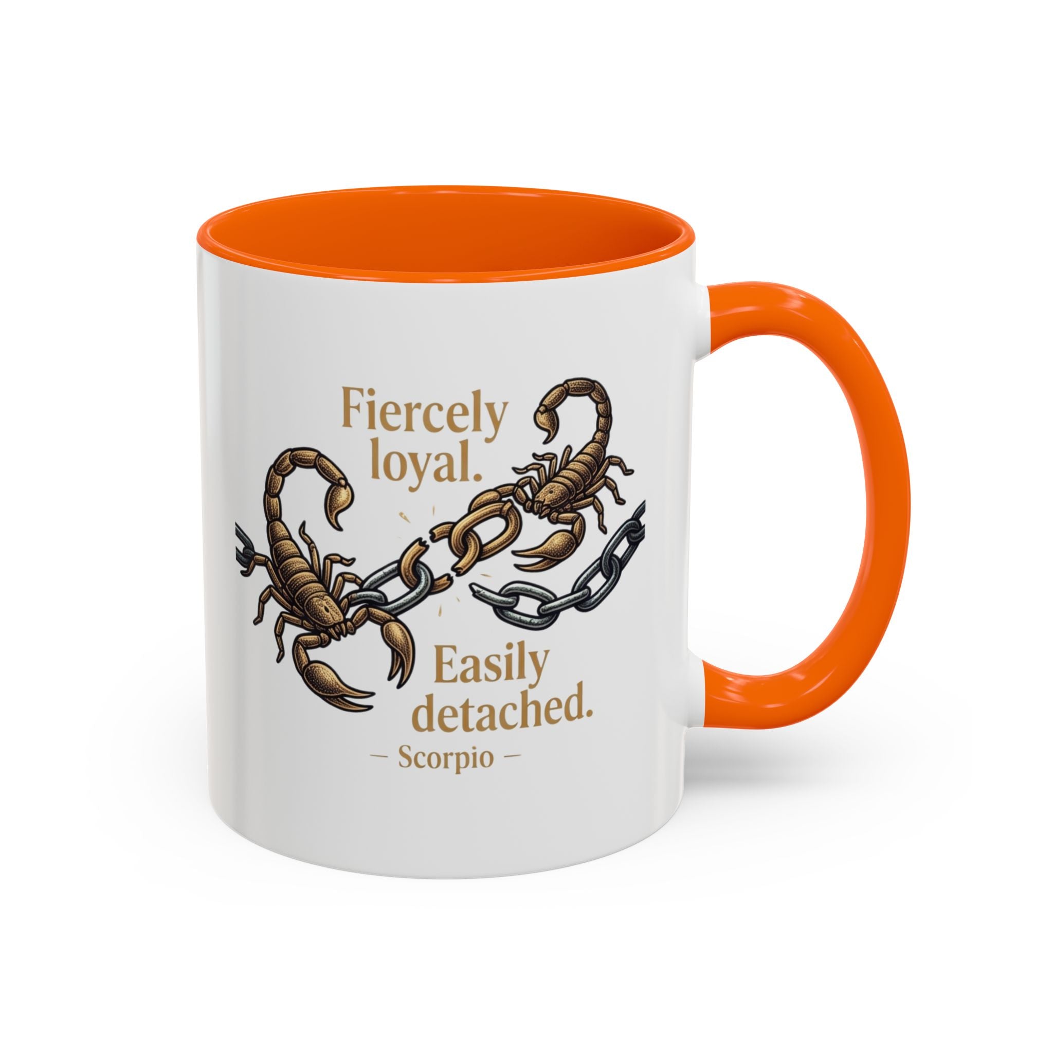 Scorpii Coffee Mug — "Fiercely Loyal, Easily Detached" Accent Mug