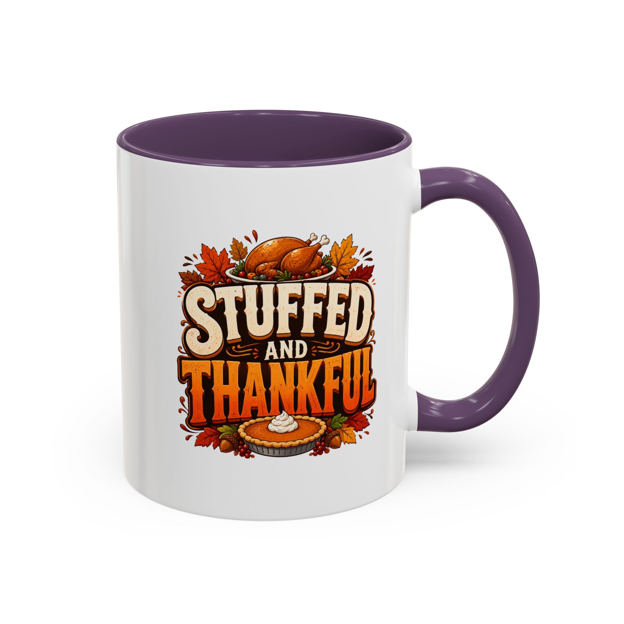 Thanksgiving Mug Stuffed and Thankful Thanksgiving Coffee Mug