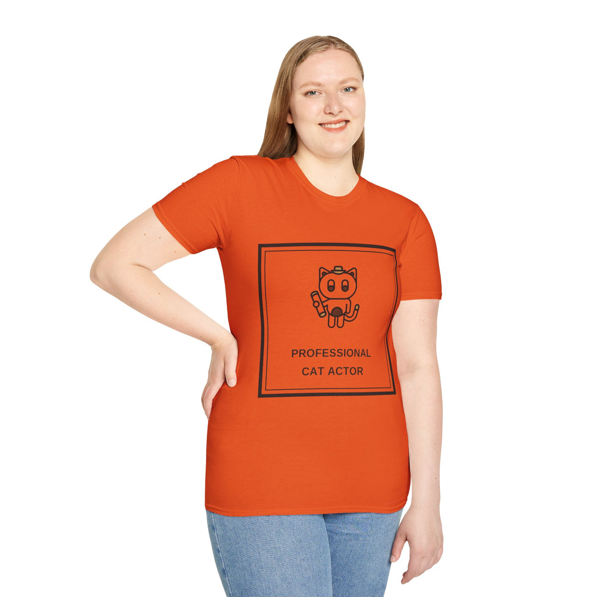 Cat T‑Shirt — "Professional Cat Actor" Cute Cartoon Tee - Trending Now - August 2026