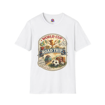 World Cup Road Trip T-Shirt — Vintage Soccer Trophy Design