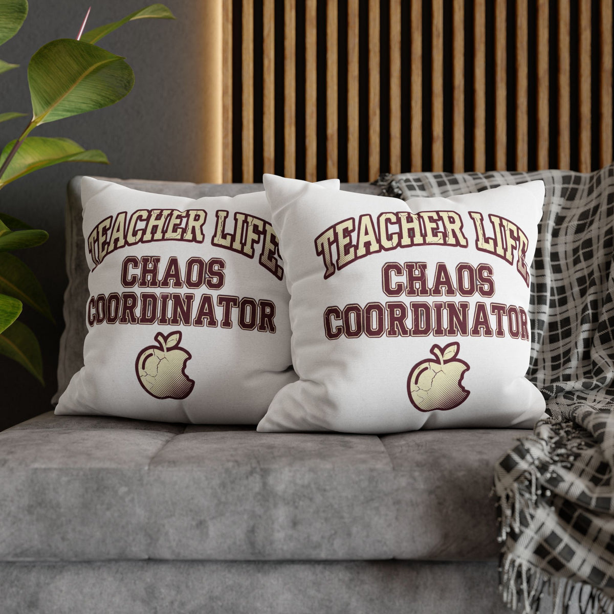 Funny Teacher Life Chaos Coordinator Pillowcase — Funny Teacher Gift