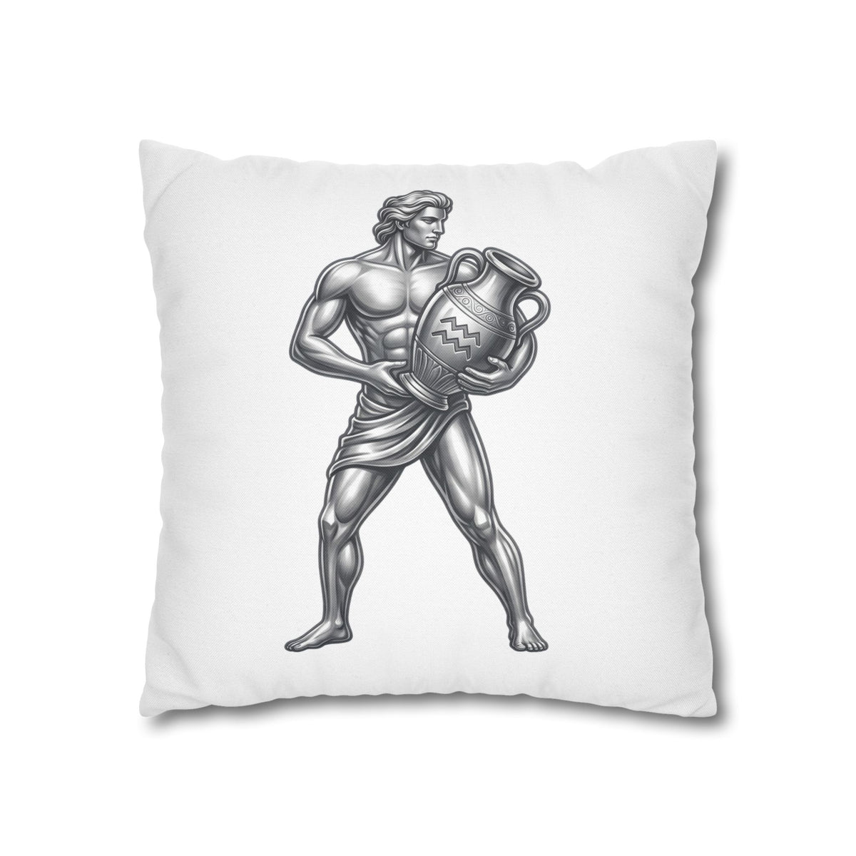 Aquarius Zodiac Pillow pillowcase — Mythical Water Bearer Decorative Throw Pillow