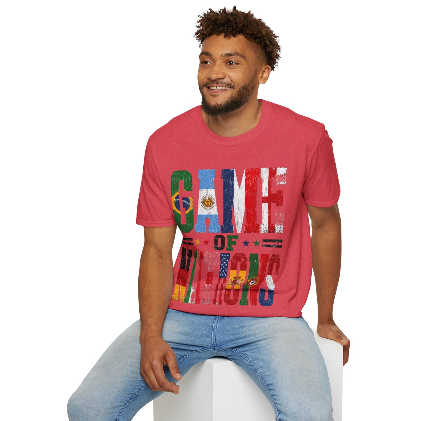 FIFA World Cup 2026 T-Shirt — 'Game of Nations' Vintage Flag Soccer Graphic Tee