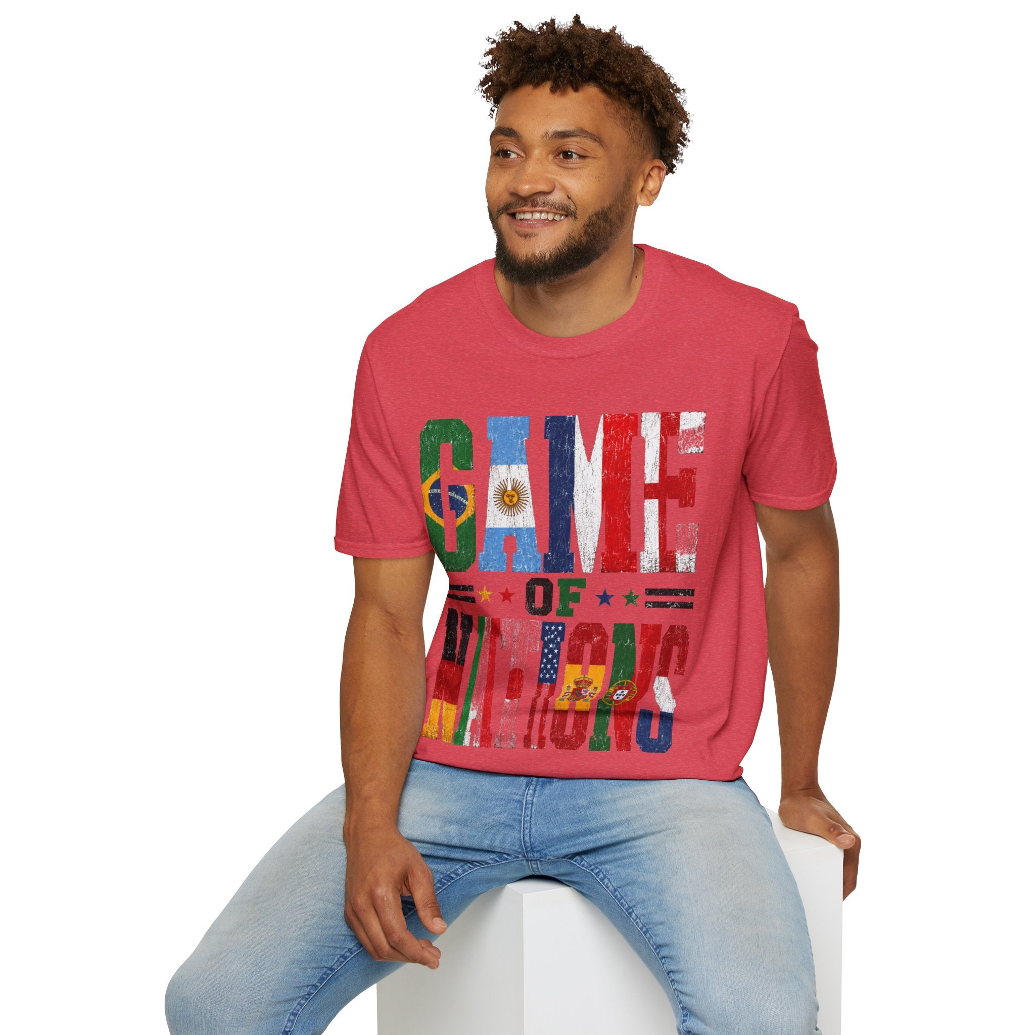 FIFA World Cup 2026 T-Shirt — 'Game of Nations' Vintage Flag Soccer Graphic Tee