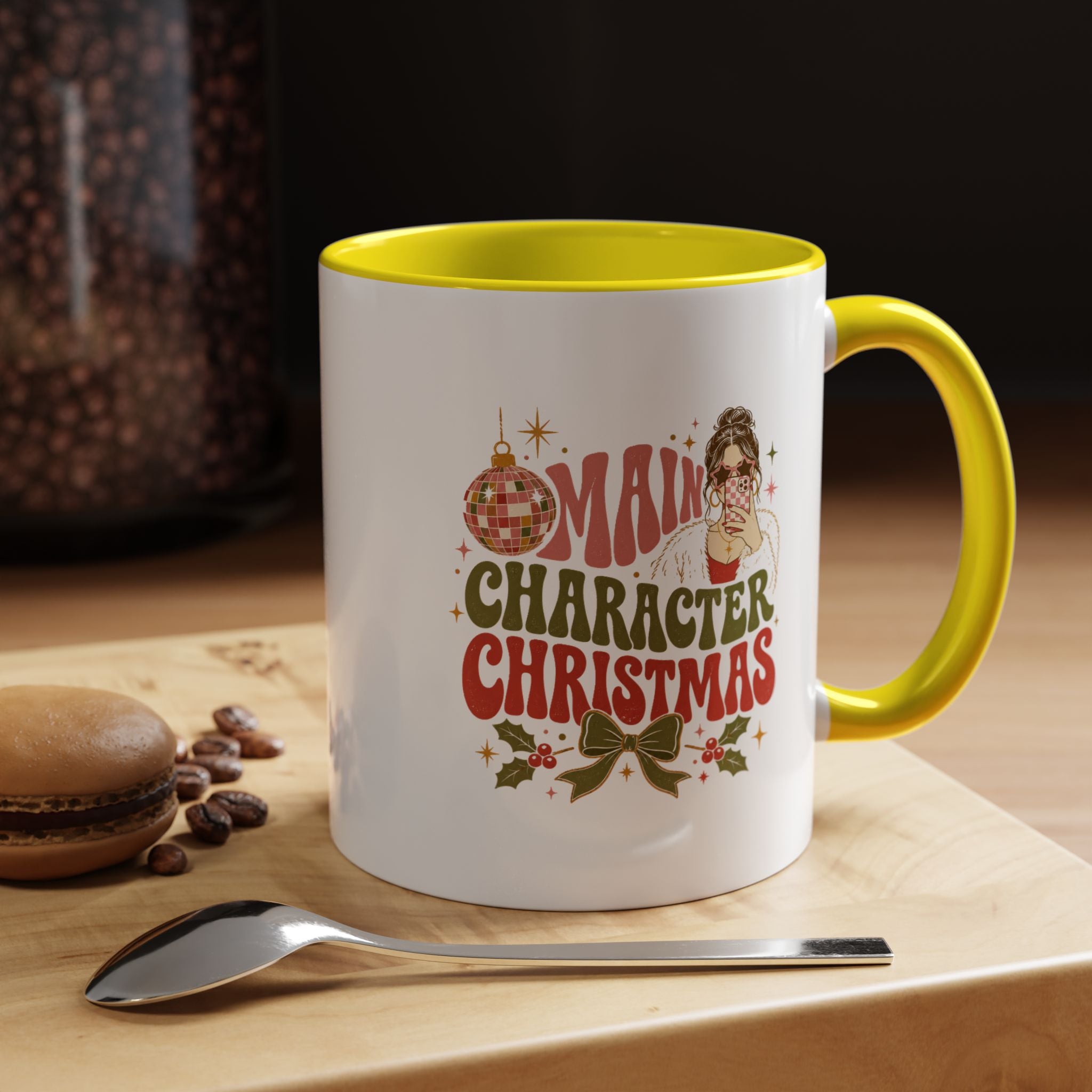 Modern Day Christmas Main Character Christmas Mug — Funny Holiday Coffee Cup
