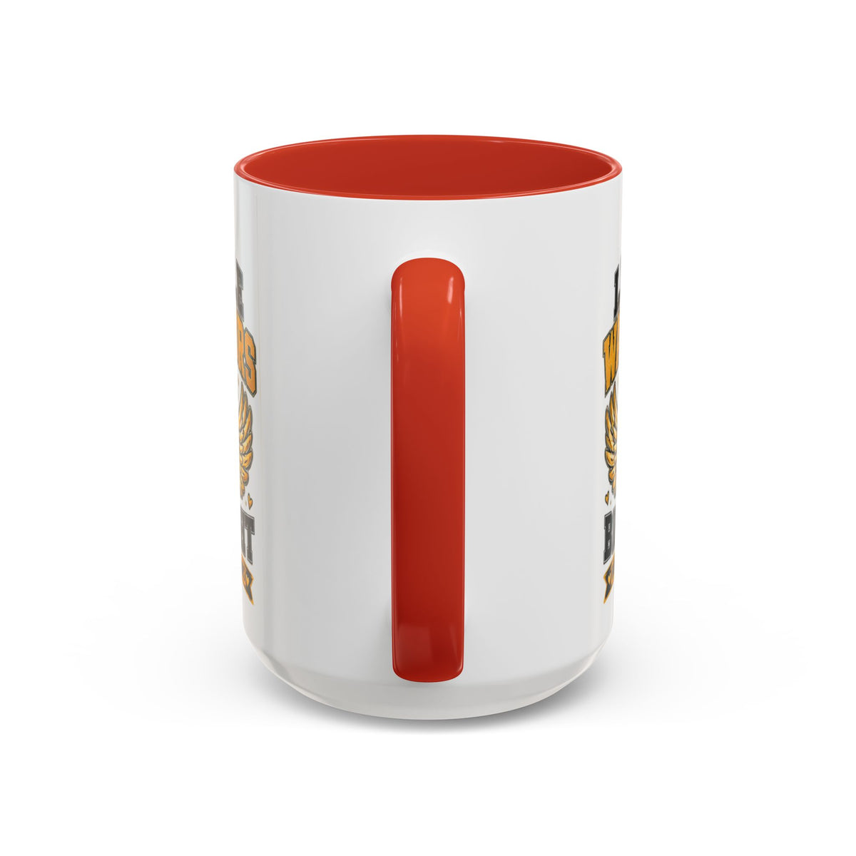 Little Warriors Big Fight Childhood Cancer Awareness Coffee Mug — Gold Ribbon Support Accent Mug