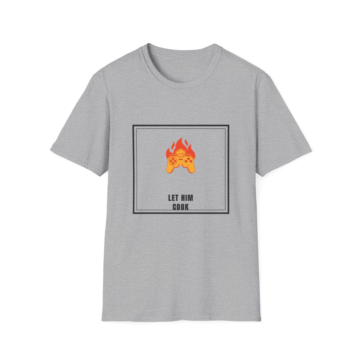 Gaming Controller on Fire T-Shirt — "Let Him Cook" Gamer Tee - Trending Now - September 2026