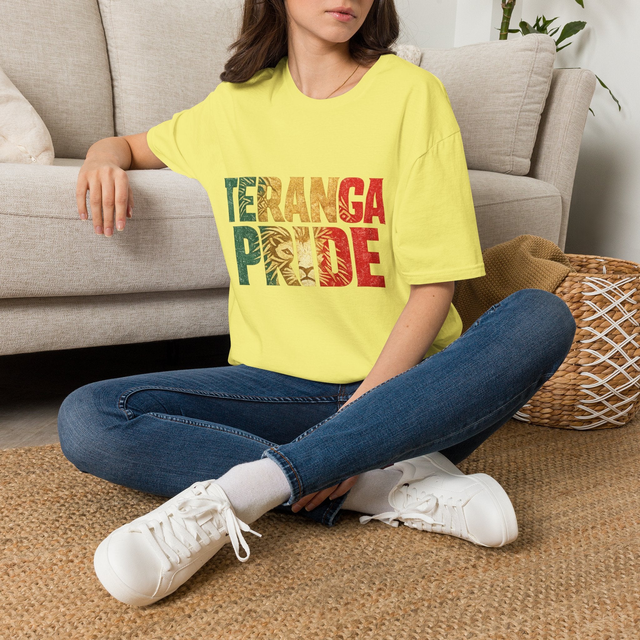 Senegal Teranga Pride T-Shirt — Senegal Flag Colors & Lion Graphic