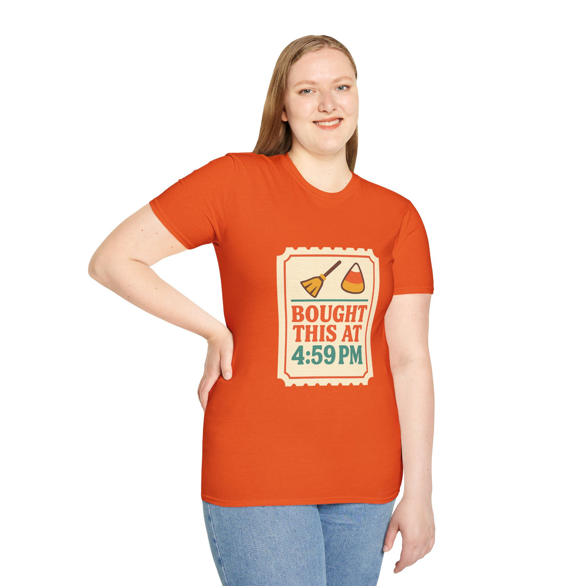 T-Shirt — "Bought This At 4:59 PM" Retro Grocery Sticker Design - Trending Now - October 2026
