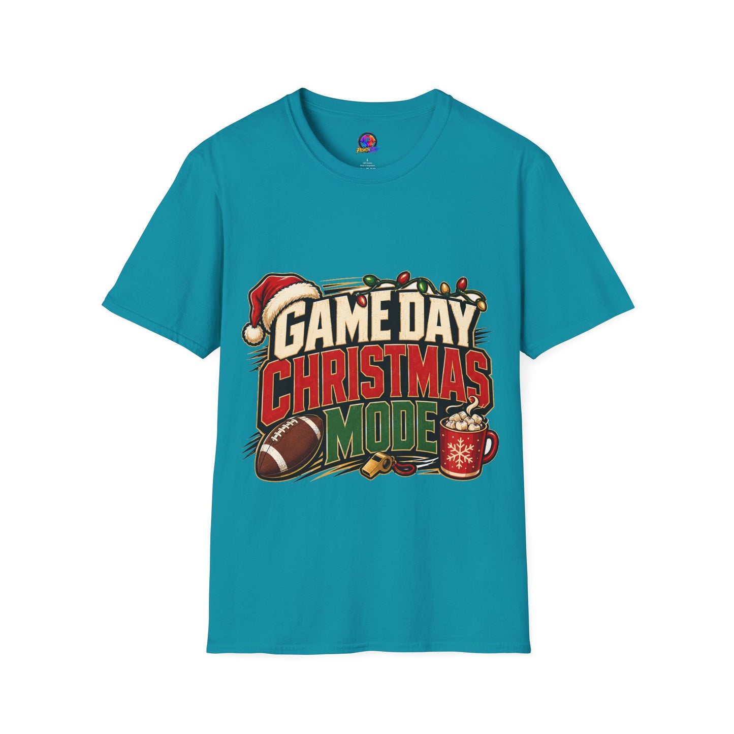 Game Day Christmas T-Shirt — Football Holiday Mode Tee