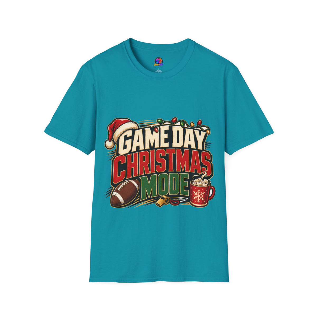 Game Day Christmas T-Shirt — Football Holiday Mode Tee
