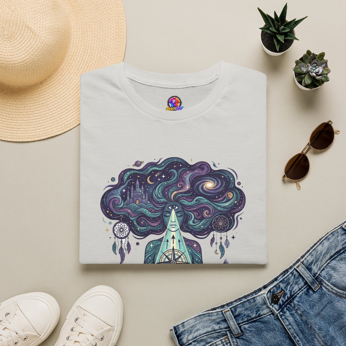 Pisces Zodiac Meditative Pisces T‑Shirt — 'Guided by dreams, ruled by intuition' Zodiac Tee