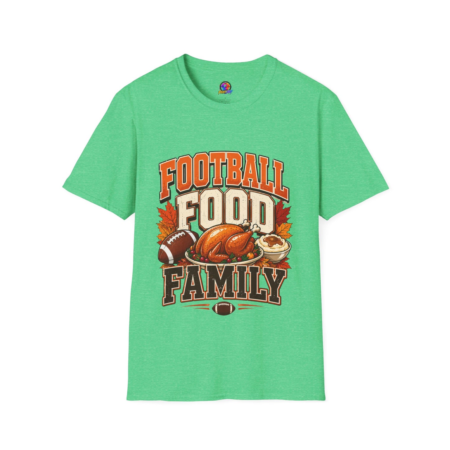 Football Food Family T-Shirt — Thanksgiving Tailgate Tee for Fans