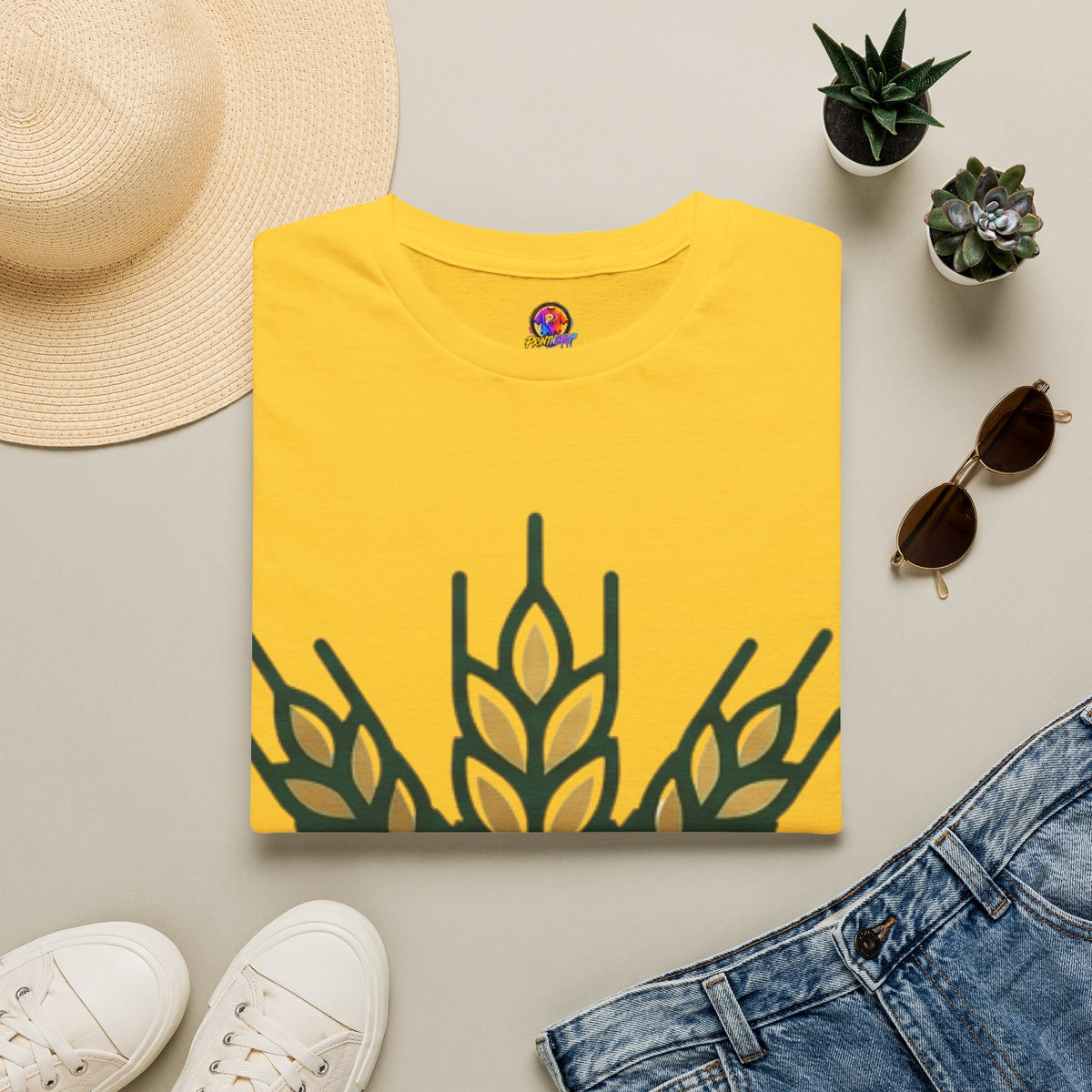 Thanksgiving T-shirt Wheat Field Graphic T-Shirt — Rustic Harvest Farmwear