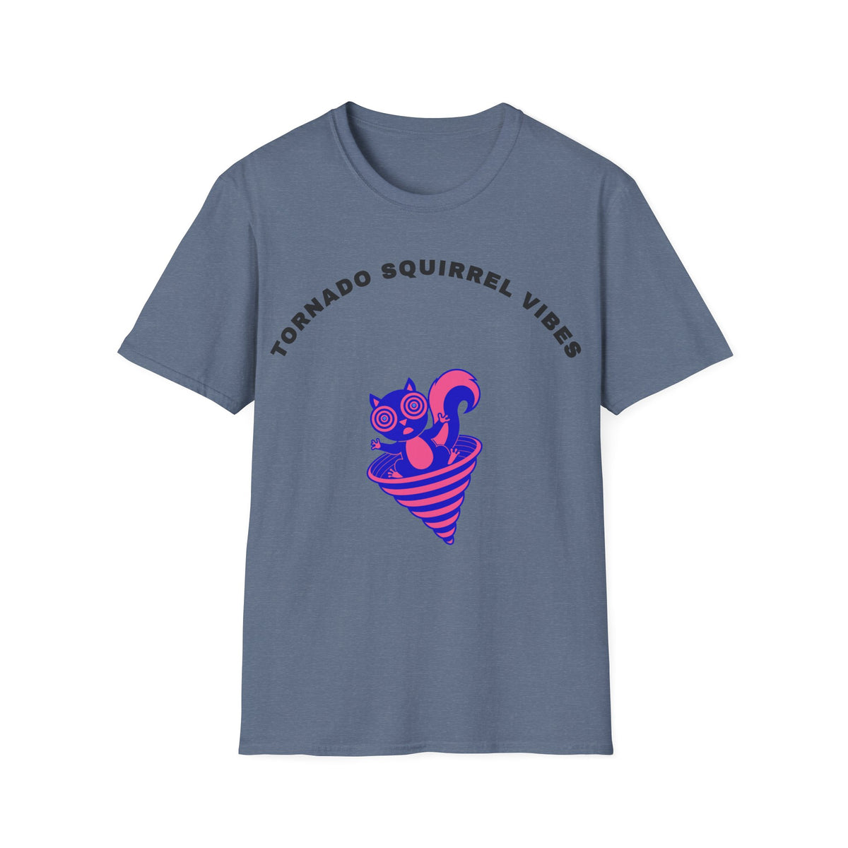 T-Shirt — Tornado Squirrel Vibes Cute Cat Cone Graphic Tee - Trending Now - September 2026