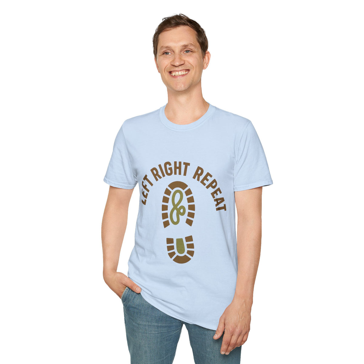 Left Right Ready Bootprint T-Shirt - Trending Now - September 2026