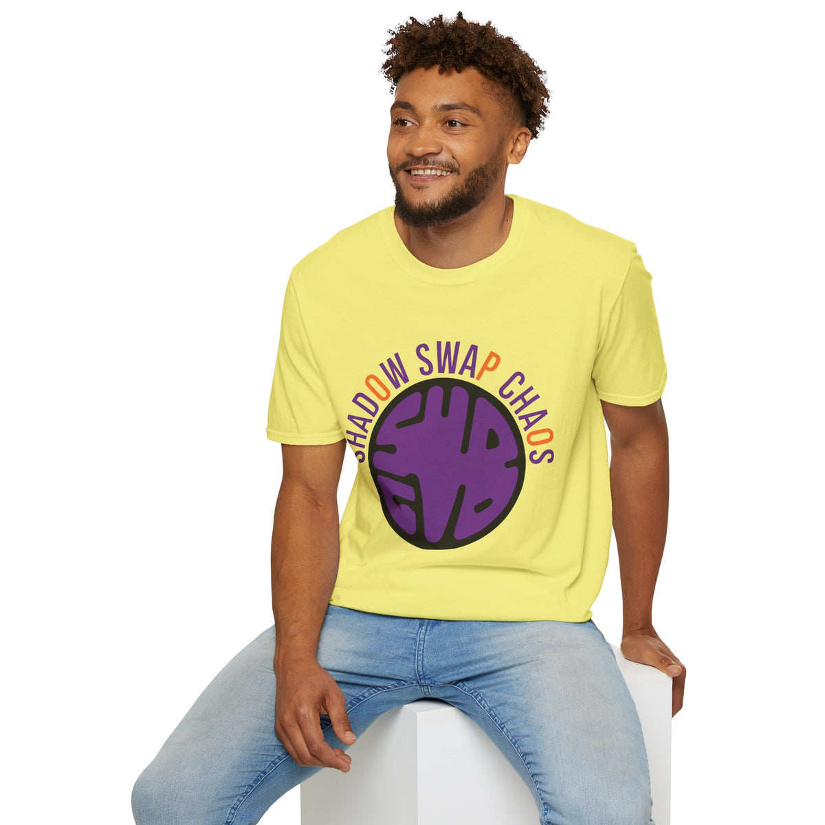 T-Shirt — "Shadow Swap Chaos" Purple Brain Graphic Tee - Trending Now - August 2026
