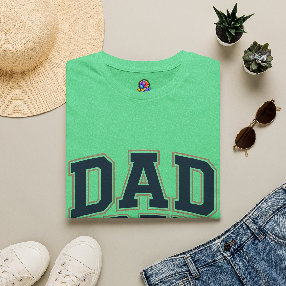 Dad Crew T-Shirt — Vintage Collegiate "DAD CREW" Father's Day Tee