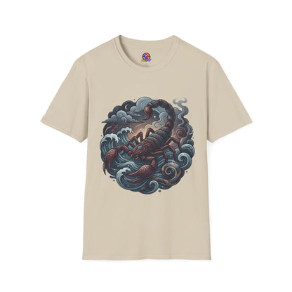 Scorpion Wave T-Shirt — Nautical Tattoo-Inspired Sea Scorpion Design
