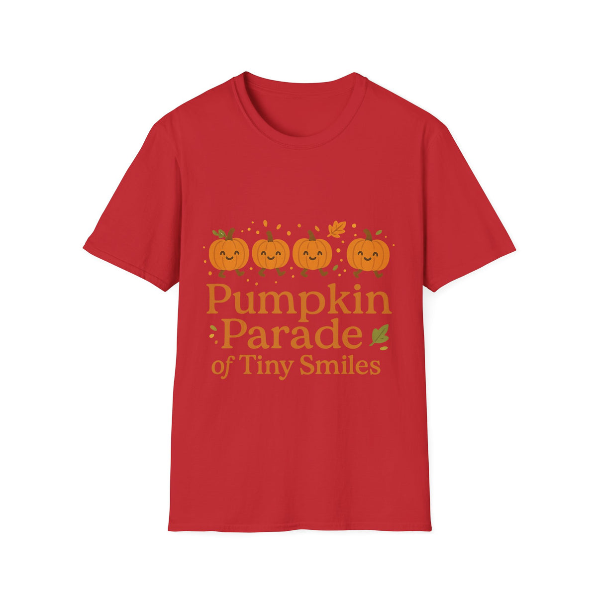 "Pumpkin Parade" Tiny Smiles Tee | Cute Fall Autumn Graphic T-Shirt - Trending Now - September 2026
