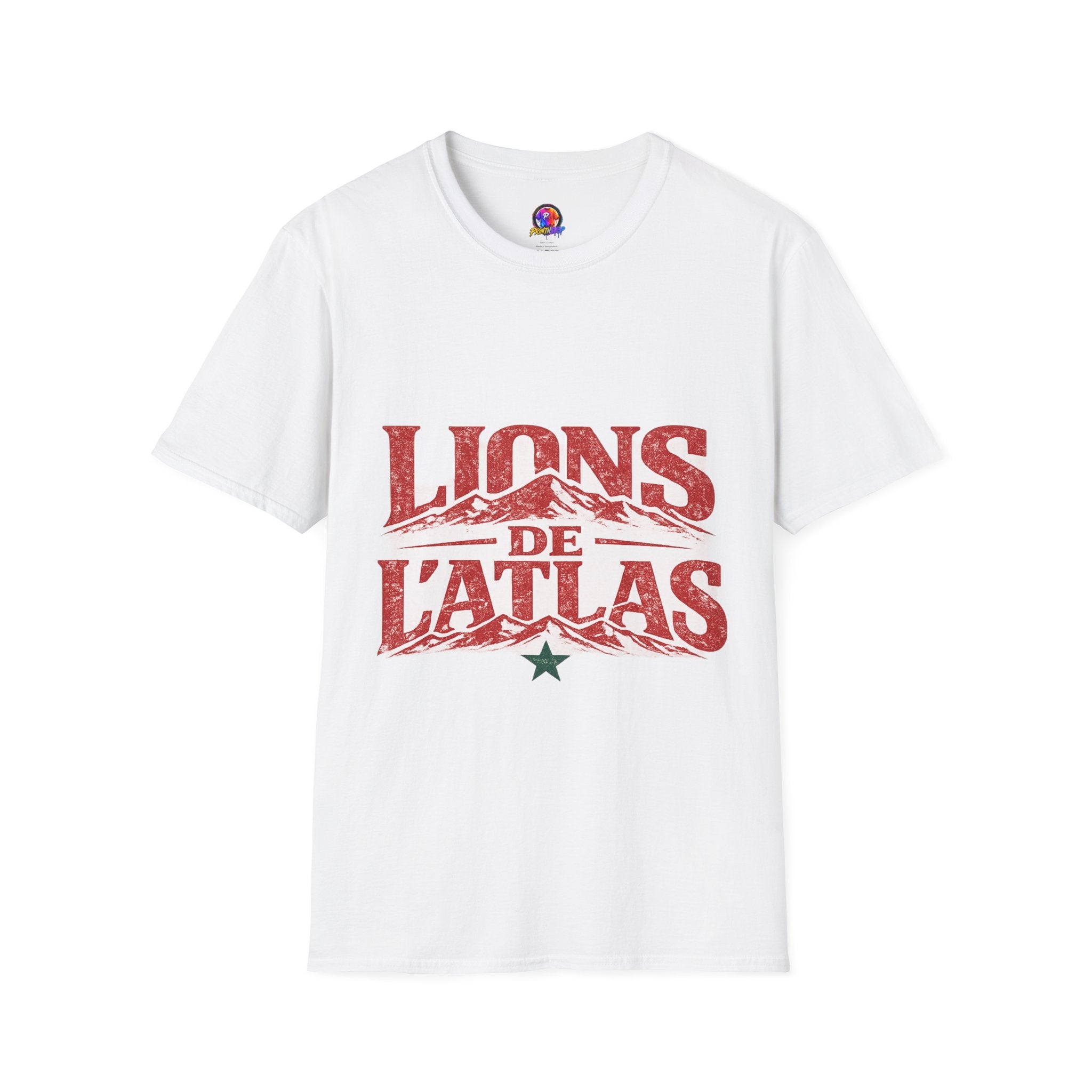 Morocco Lions de Atlas T-Shirt — Vintage Moroccan Atlas Mountain Graphic Tee