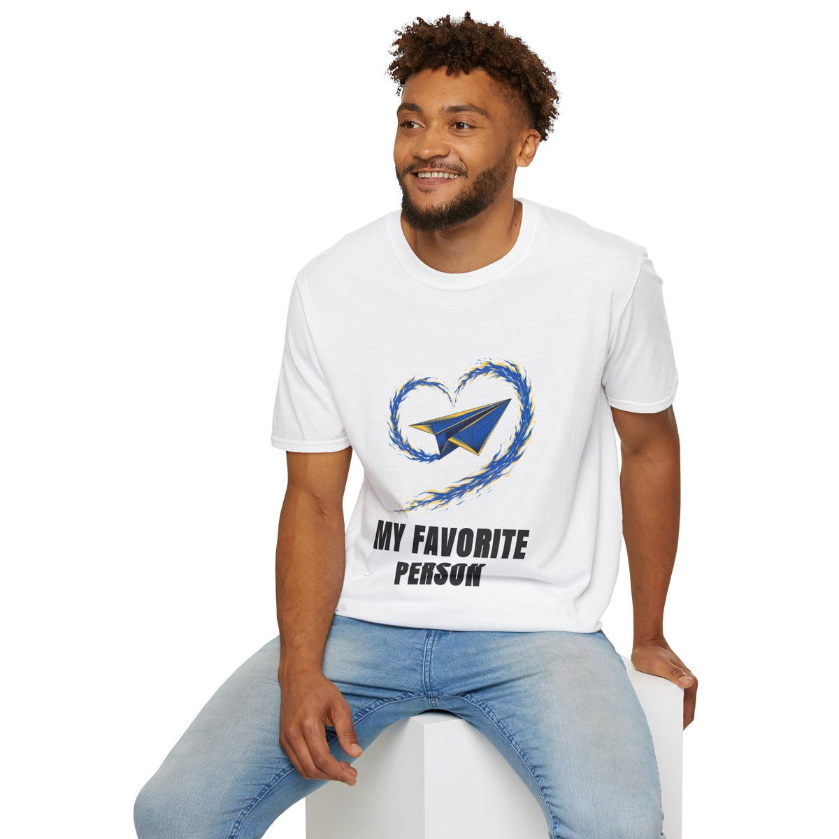 Paper Plane Heart T-Shirt — “My Favorite Person” Graphic Tee - Trending Now - August 2026