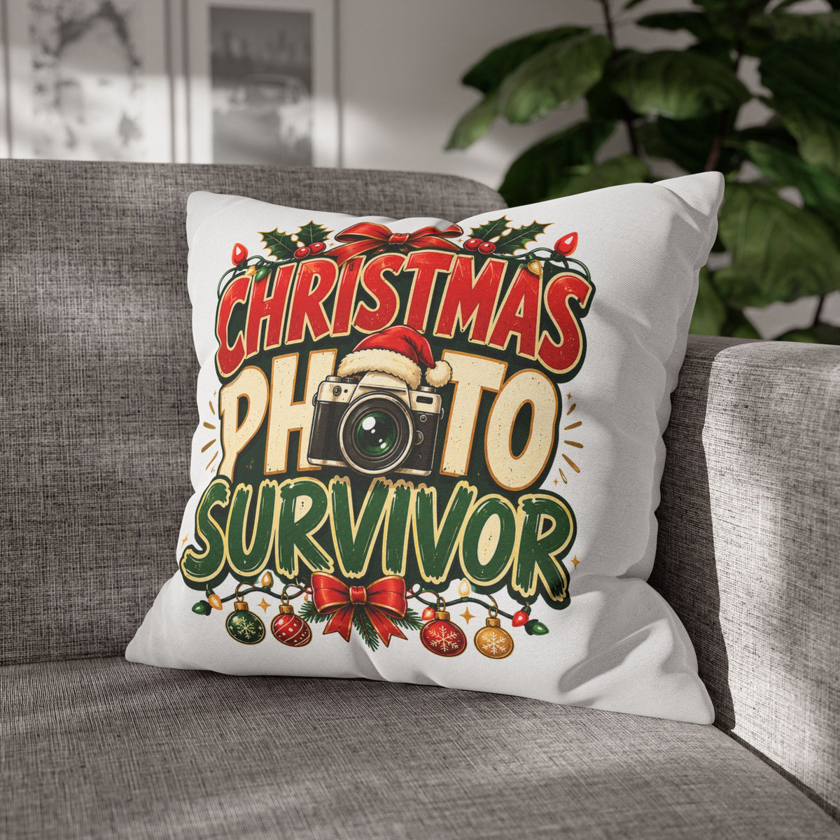 Christmas Photo Survivor Pillowcase