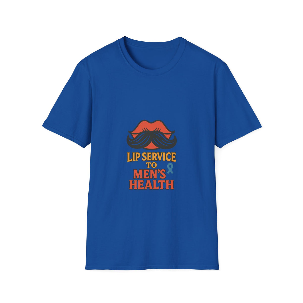 Mens Health Awareness T‑Shirt — "Lip Service to Men's Health" Graphic - Trending Now - October 2026